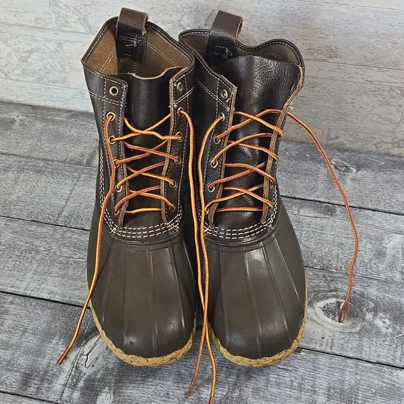 L.L. Bean Mens SIZE 13 Duck Boots  Bean Boots Waterproof - Picture 15 of 17